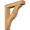 Ekena Millwork Funston Block Rough Sawn Bracket w/ Offset Brace, Western Red Cedar, 8"W x 40"D x 44"H BKT0806X40X44FST05RWR - alternate 1
